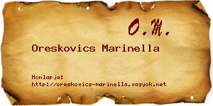 Oreskovics Marinella névjegykártya